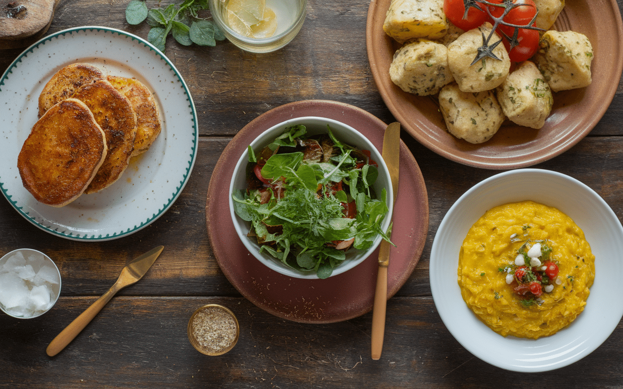 Accompagner escalope milanaise avec pâtes et risotto