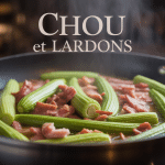 Poêlée appétissante de chou et lardons en cuisine