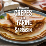 Crêpes à la farine de sarrasin avec ingrédients traditionnels