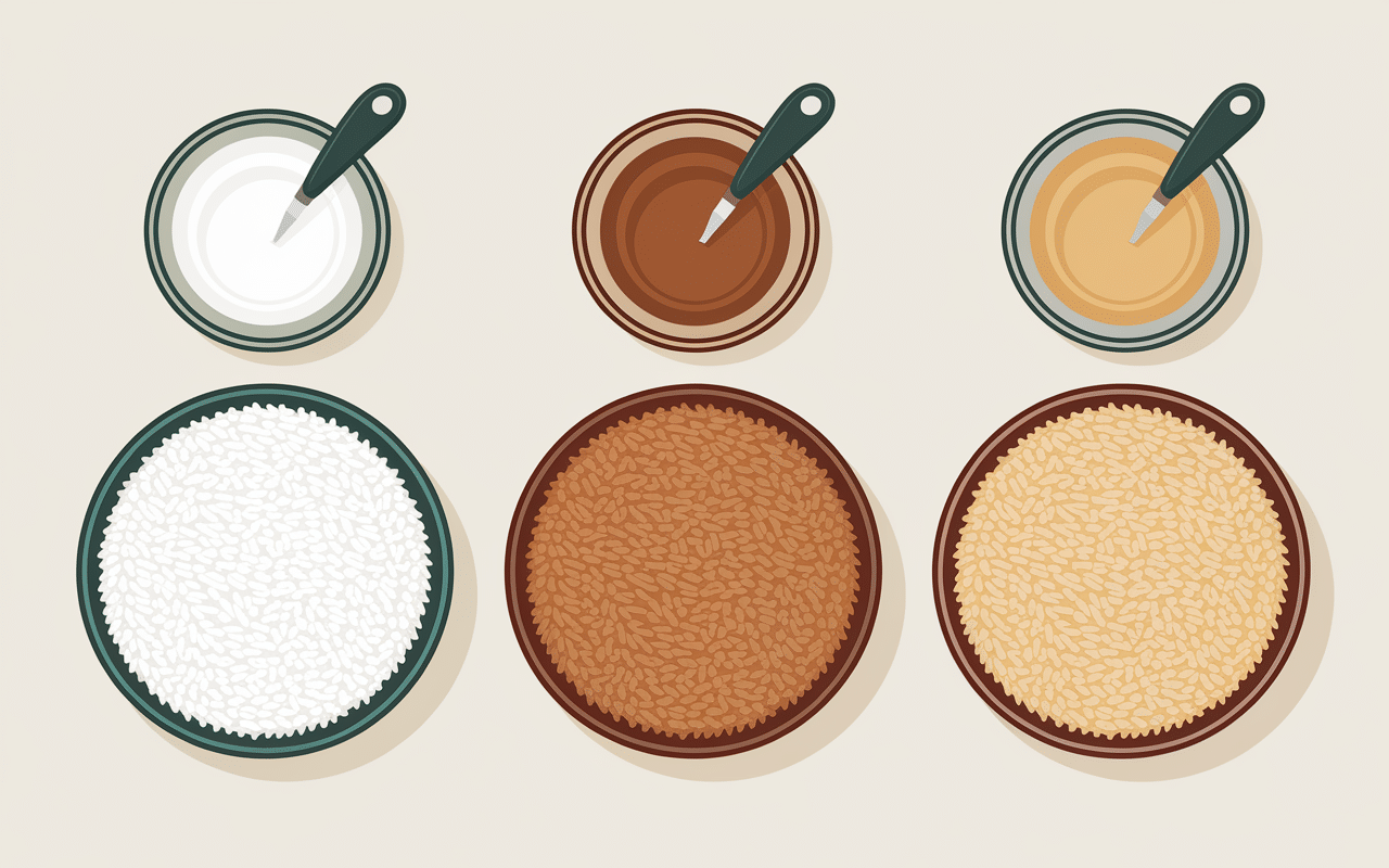 Dosage riz verre bol blanc complet basmati