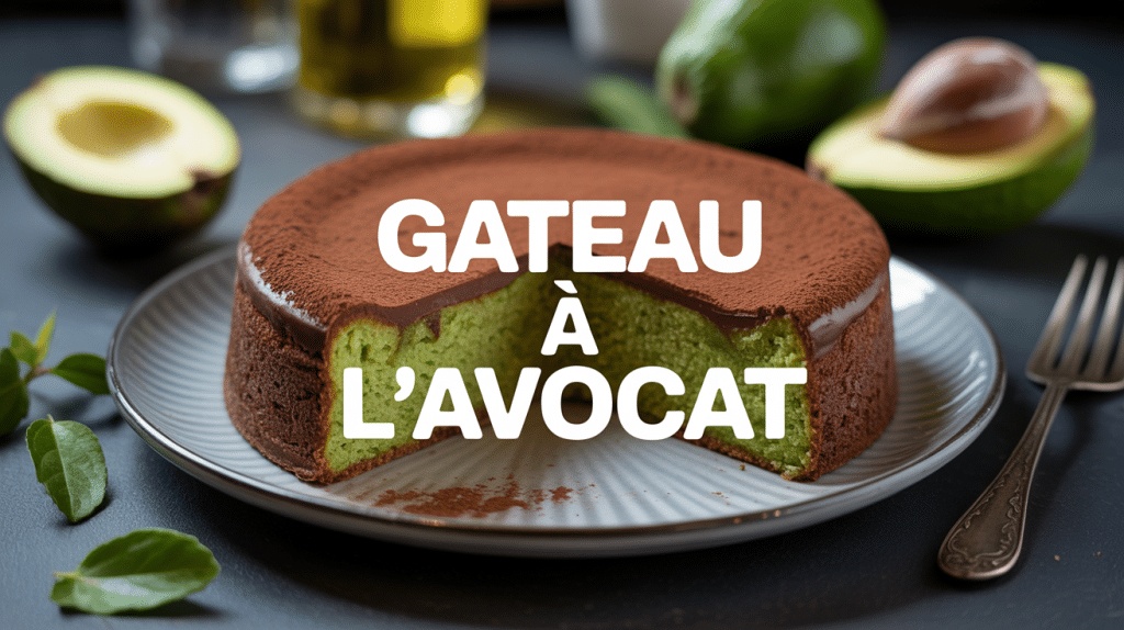 Gateau avocat chocolat moelleux avec avocat frais