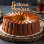 Gateau harissa doré moelleux amandes pistaches plateau oriental