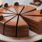 Gâteau reine de saba mercotte fondant au chocolat décoré