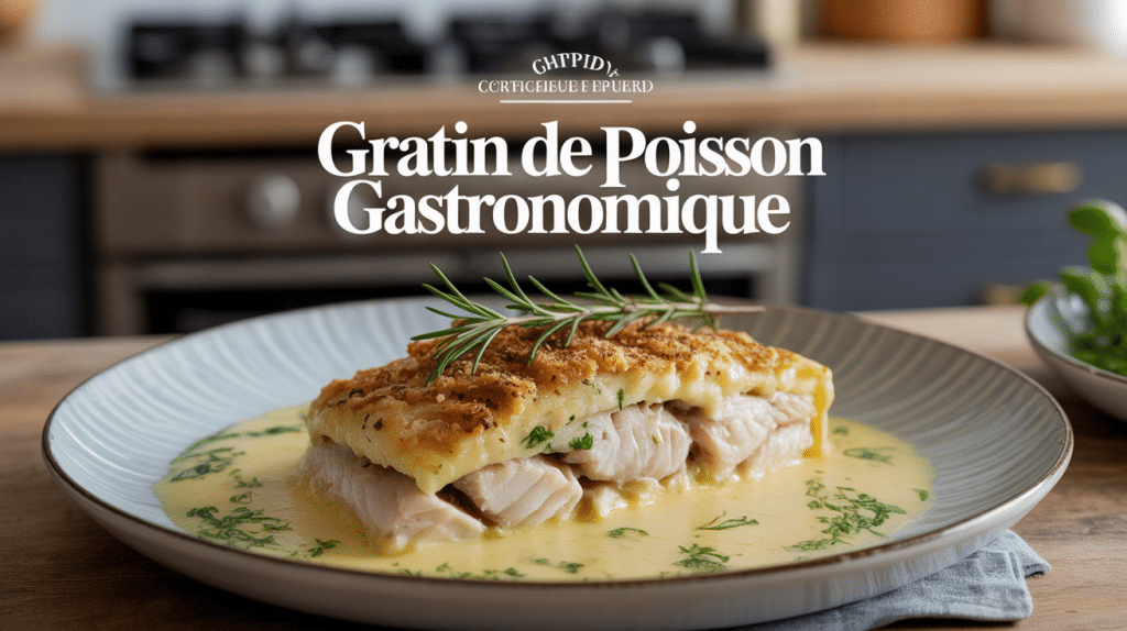 gratin de poisson gastronomique doré croûte parfaite