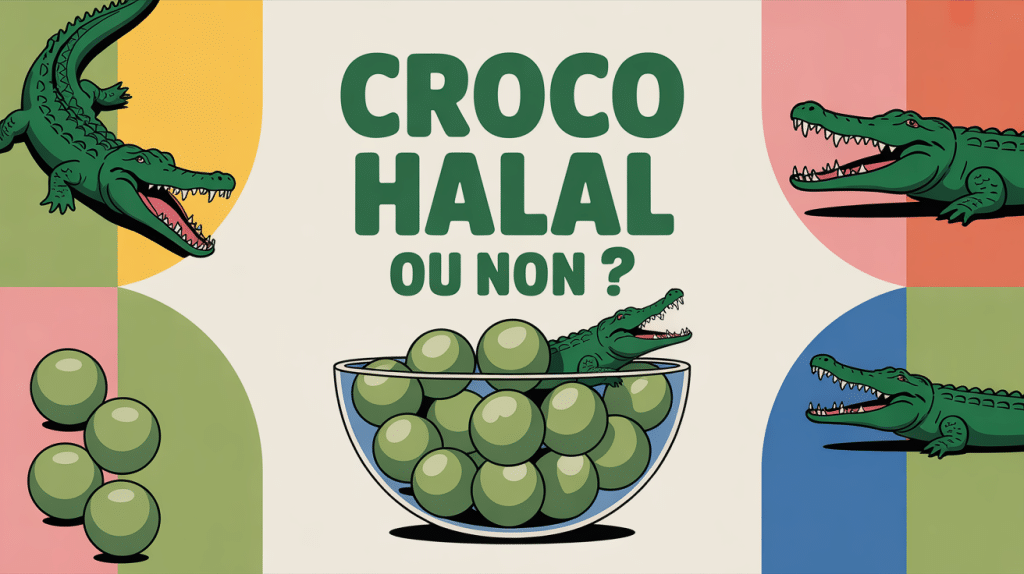 Haribo croco halal ou pas bonbons crocodiles illustration
