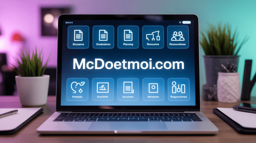 Interface portail www.mcdoetmoi.com ordinateur