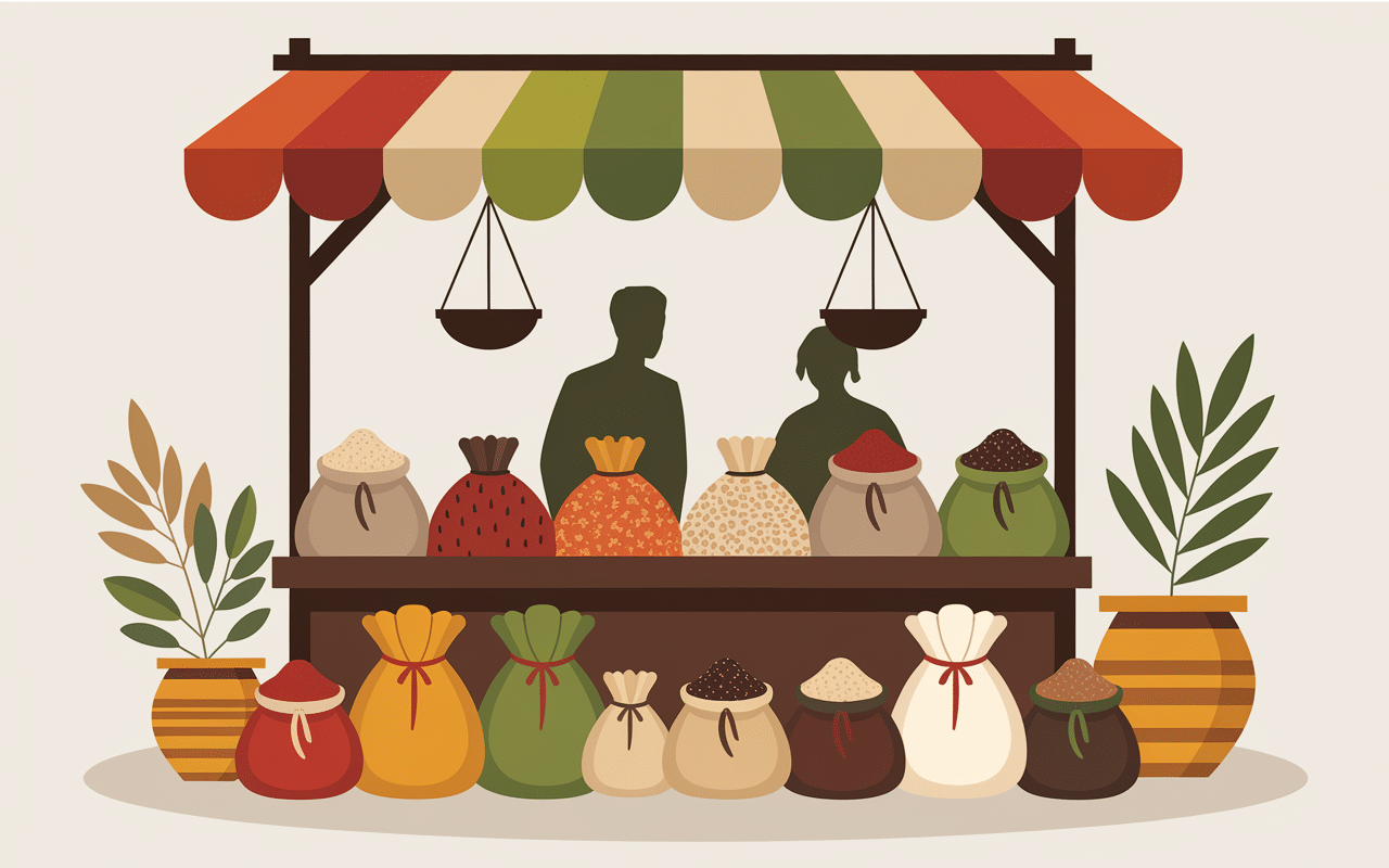 image kuna masala étals épices africains