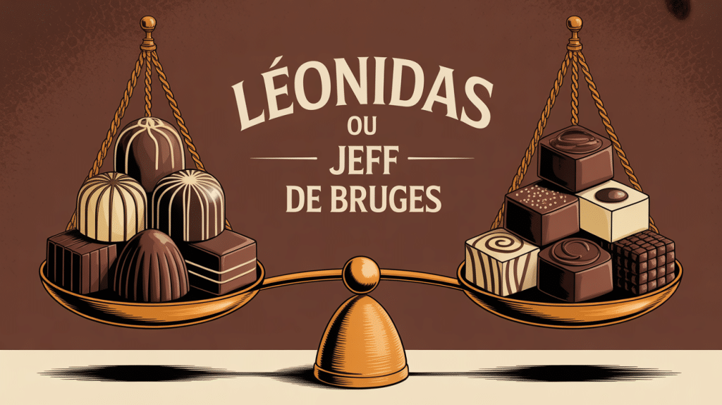 Balance entre chocolats Leonidas ou Jeff de Bruges