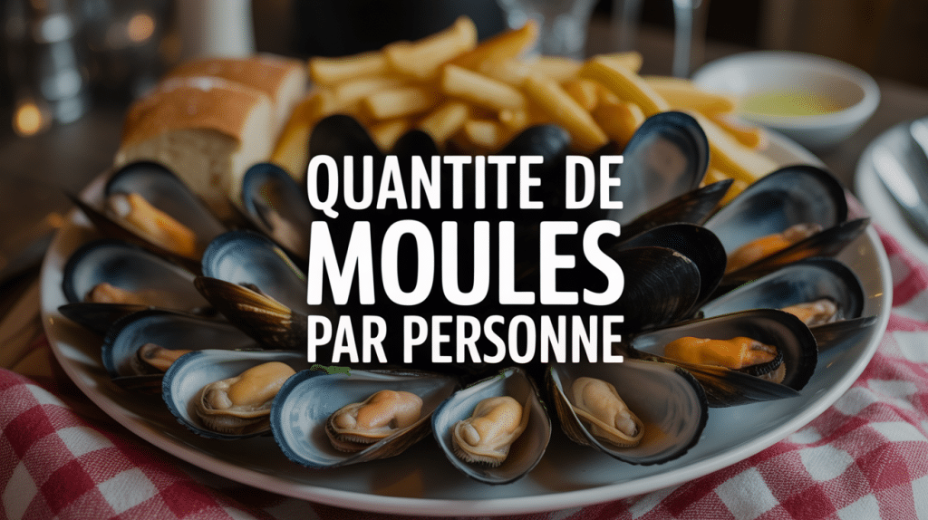 Moules quantité par personne servies en restaurant assiette frites