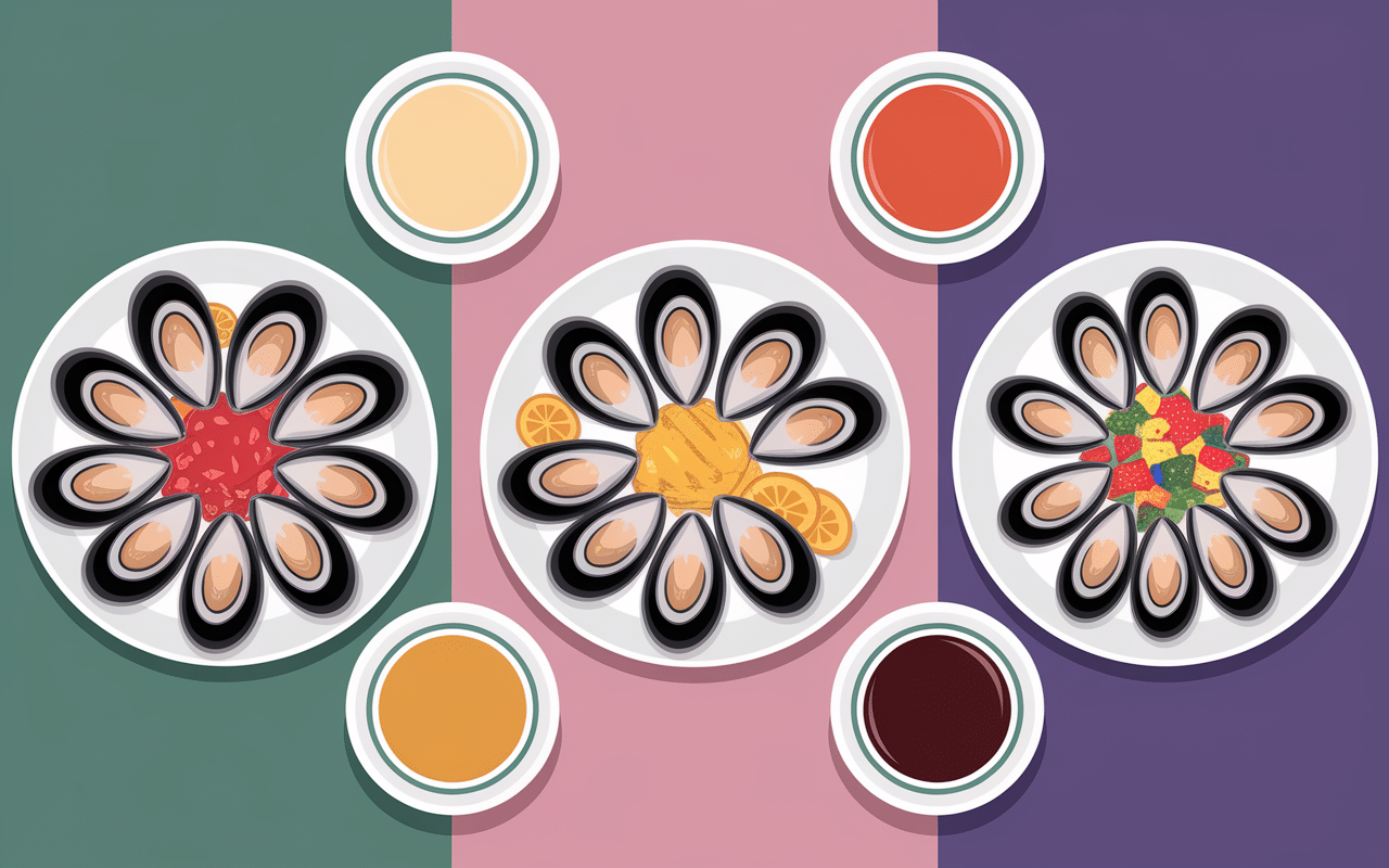 Moules quantité par personne différentes recettes assiettes