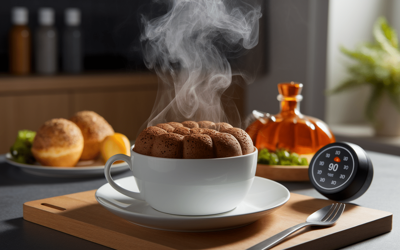 mug cake nutella sans oeuf cuisson tasse chocolatée micro-ondes