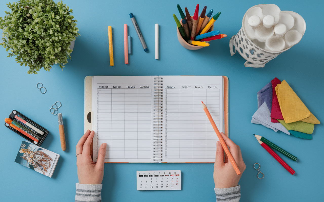 Préparation repas à thème checklist