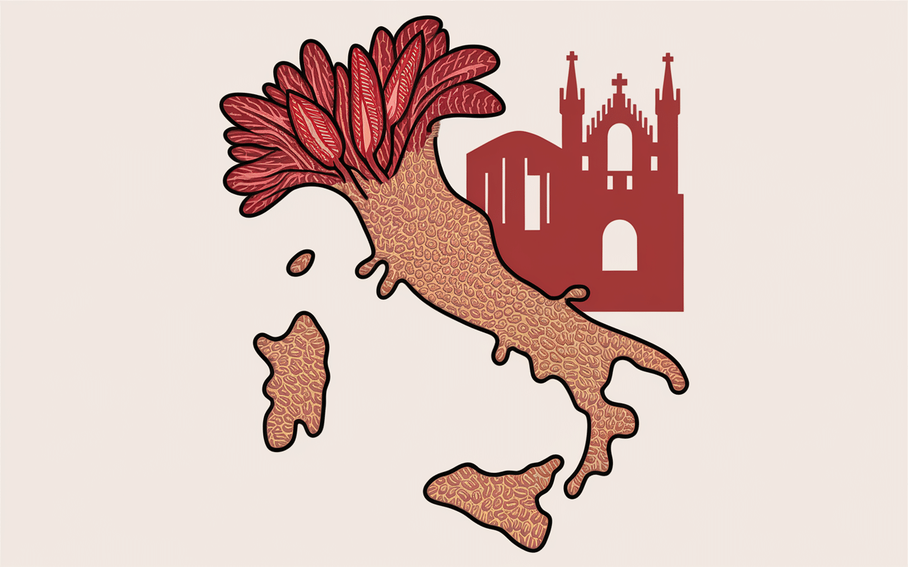 Carte Lombardie illustration risotto a zafferano