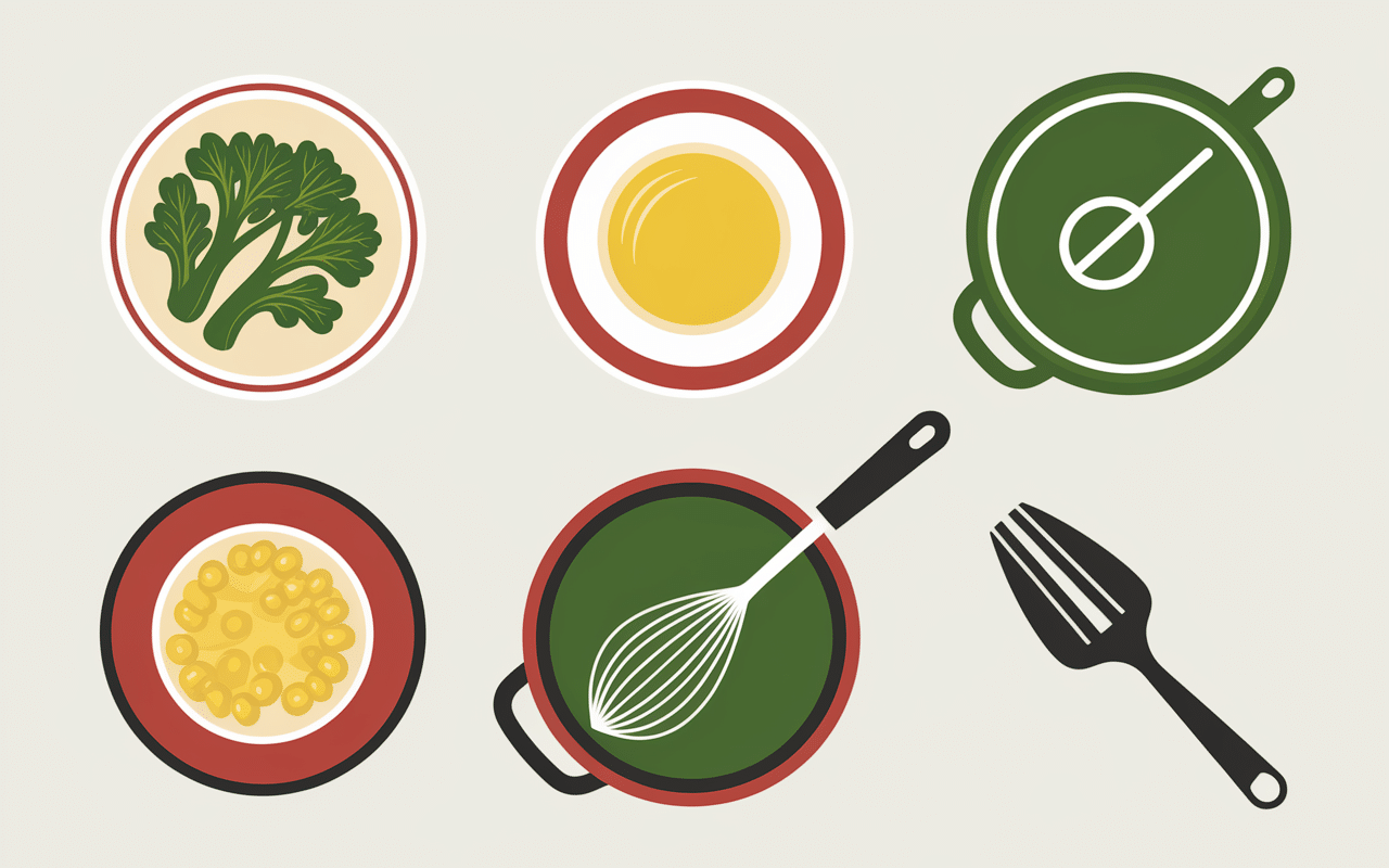 Étapes de cuisson pâtes aux brocolis à la sicilienne