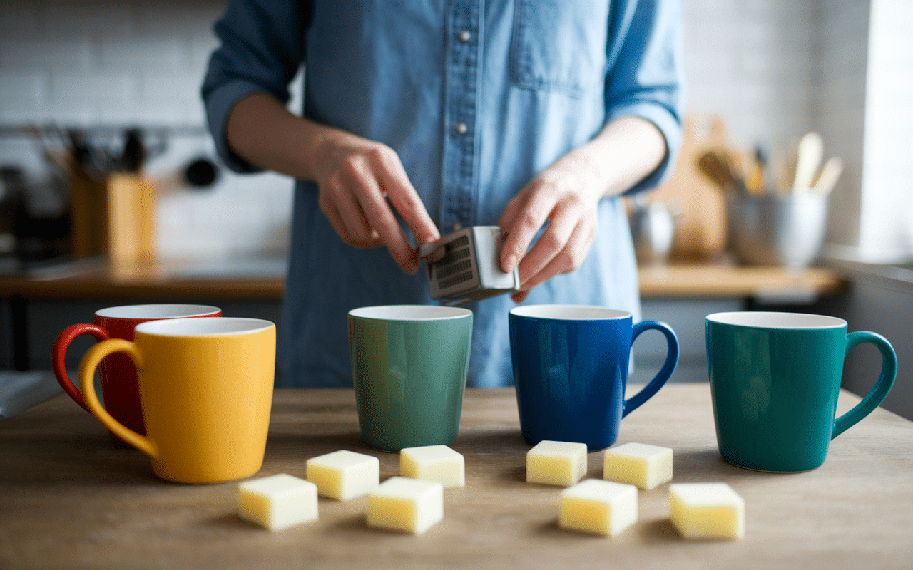 Mug cake chocolat blanc micro ondes ambiance chaleureuse