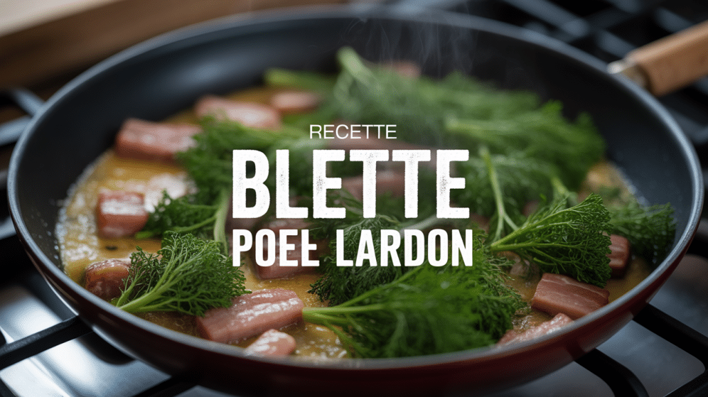 recette blette poêle lardon poêle fonte fumante
