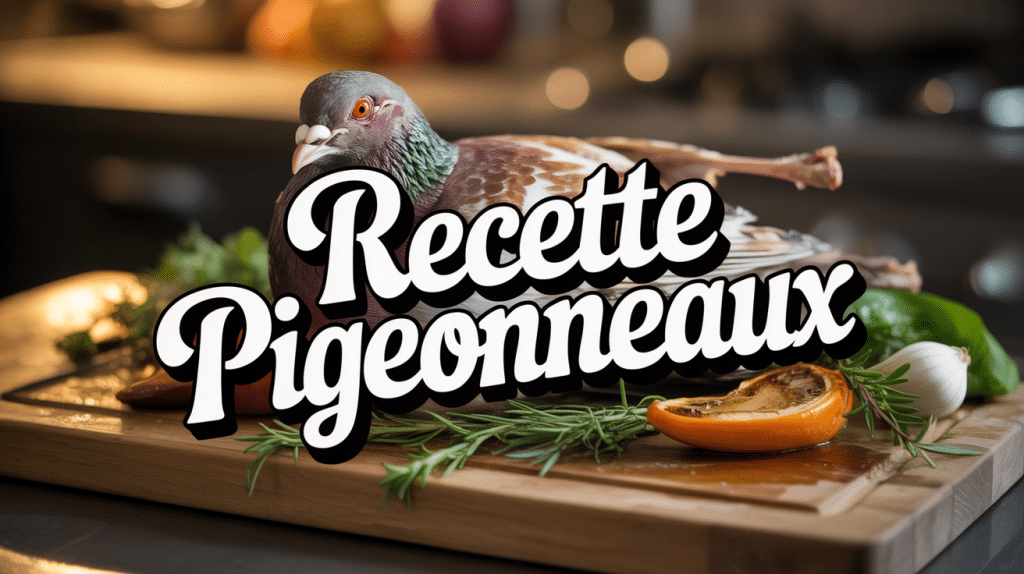 Recette pigeonneaux rôti sur planche avec légumes