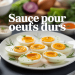 oeufs durs et sauces variées pour sauce pour oeufs durs
