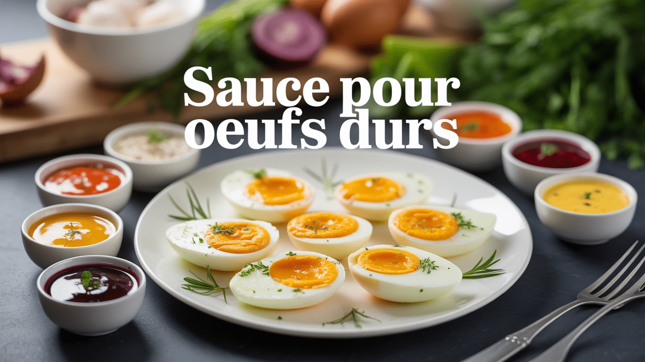 oeufs durs et sauces variées pour sauce pour oeufs durs