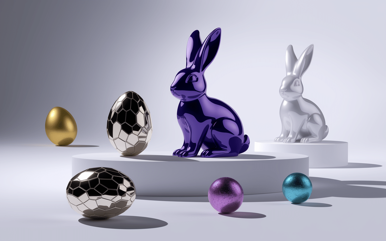 Tendances chocolat de Pâques 2025 : oeufs et lapins designs modernes