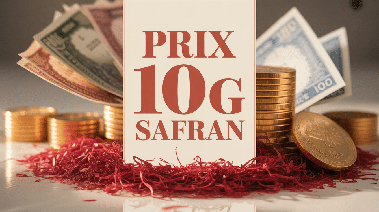 10g de safran prix stigmates rouges et or