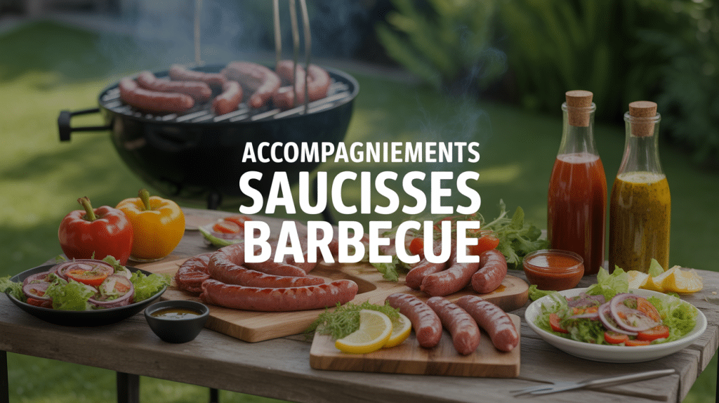 barbecue avec accompagnement saucisse barbecue varié
