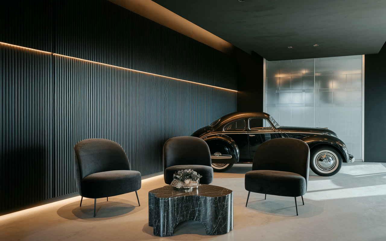 intérieur et objets style black and smoke