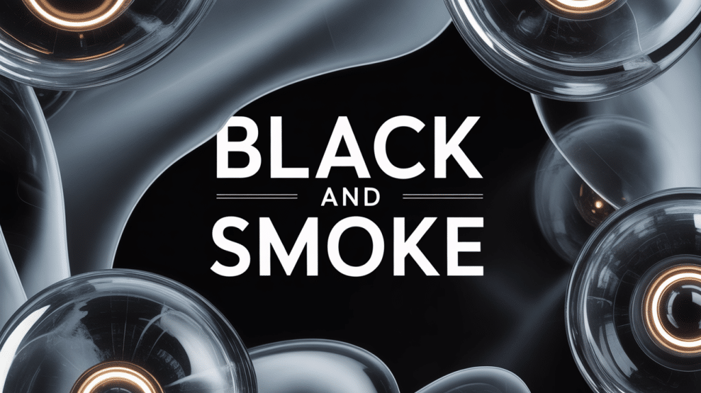 composition black and smoke ambiance sophistiquée