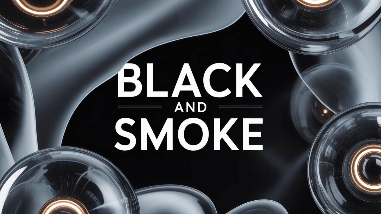 composition black and smoke ambiance sophistiquée