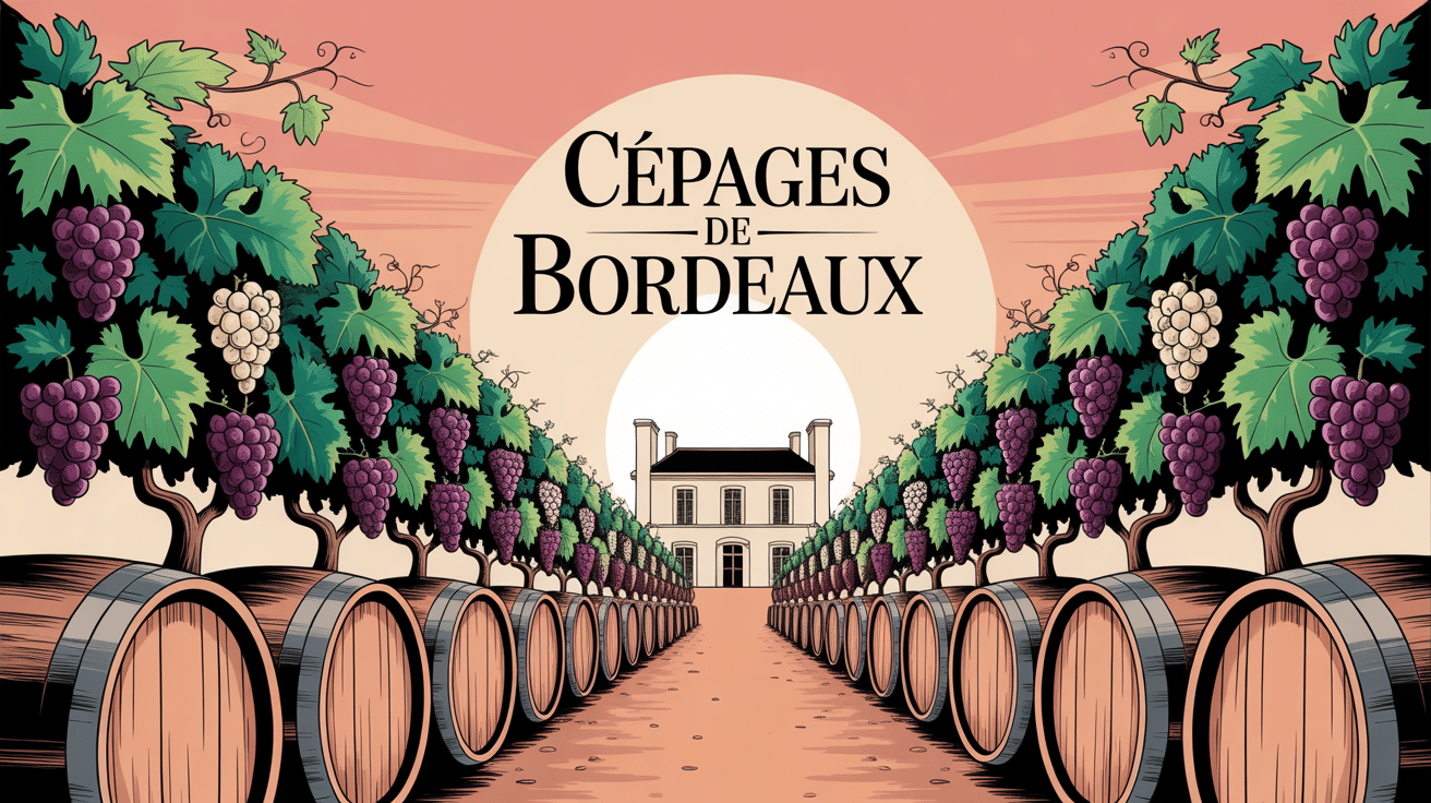Vignes cépage Bordeaux et château