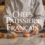 chef patissier francais travaillant des desserts en cuisine moderne