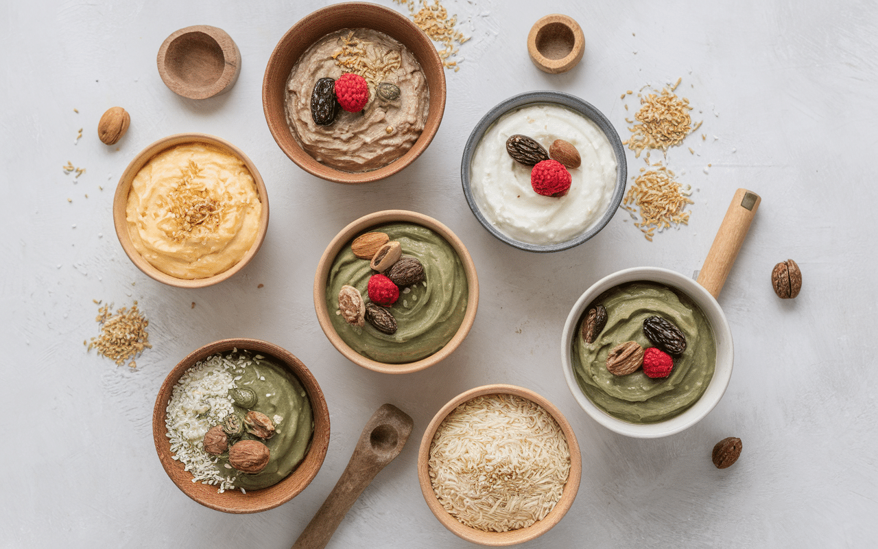 creme de riz recette avec fruits rouges et noix