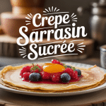 crepe sarrasin sucre garnie fruits rouges miel