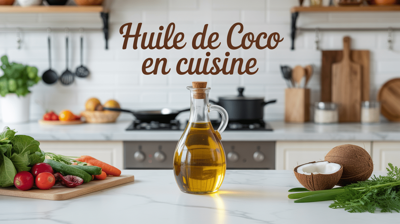 Cuisiner l huile de coco dans une cuisine moderne