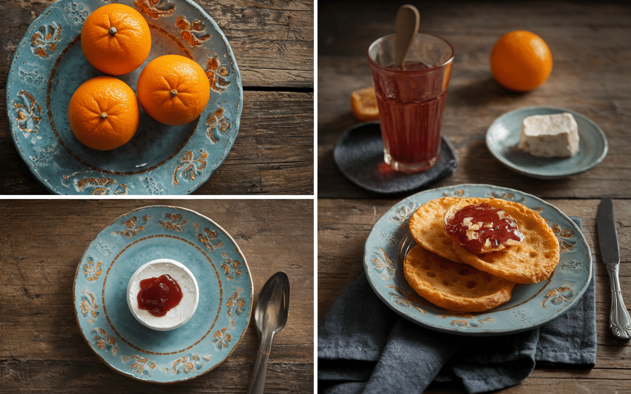 Dessert espagnol après une paella original et créatif