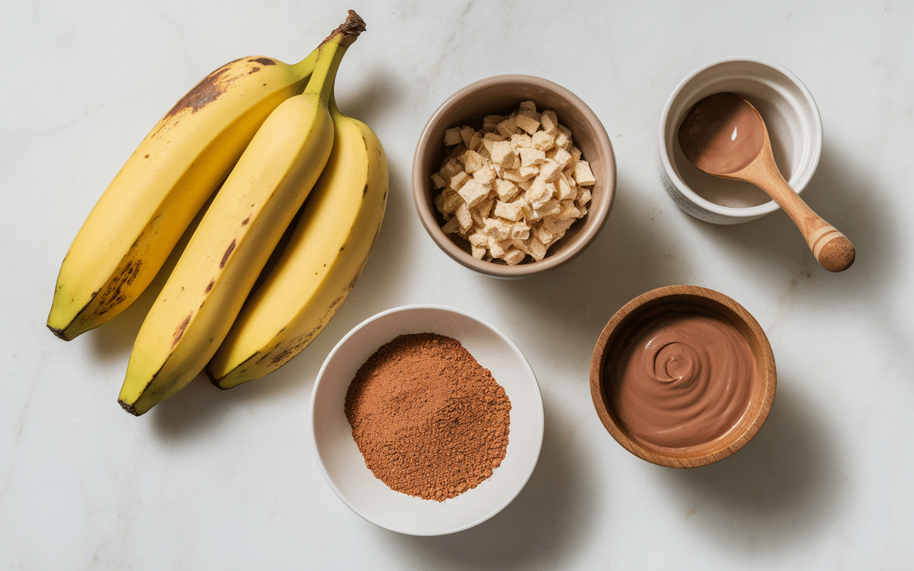 ingredients cookies banane beurre de cacahuete bananes avoine beurre de cacahuete