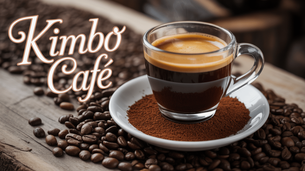 tasse kimbo café espresso crema dorée
