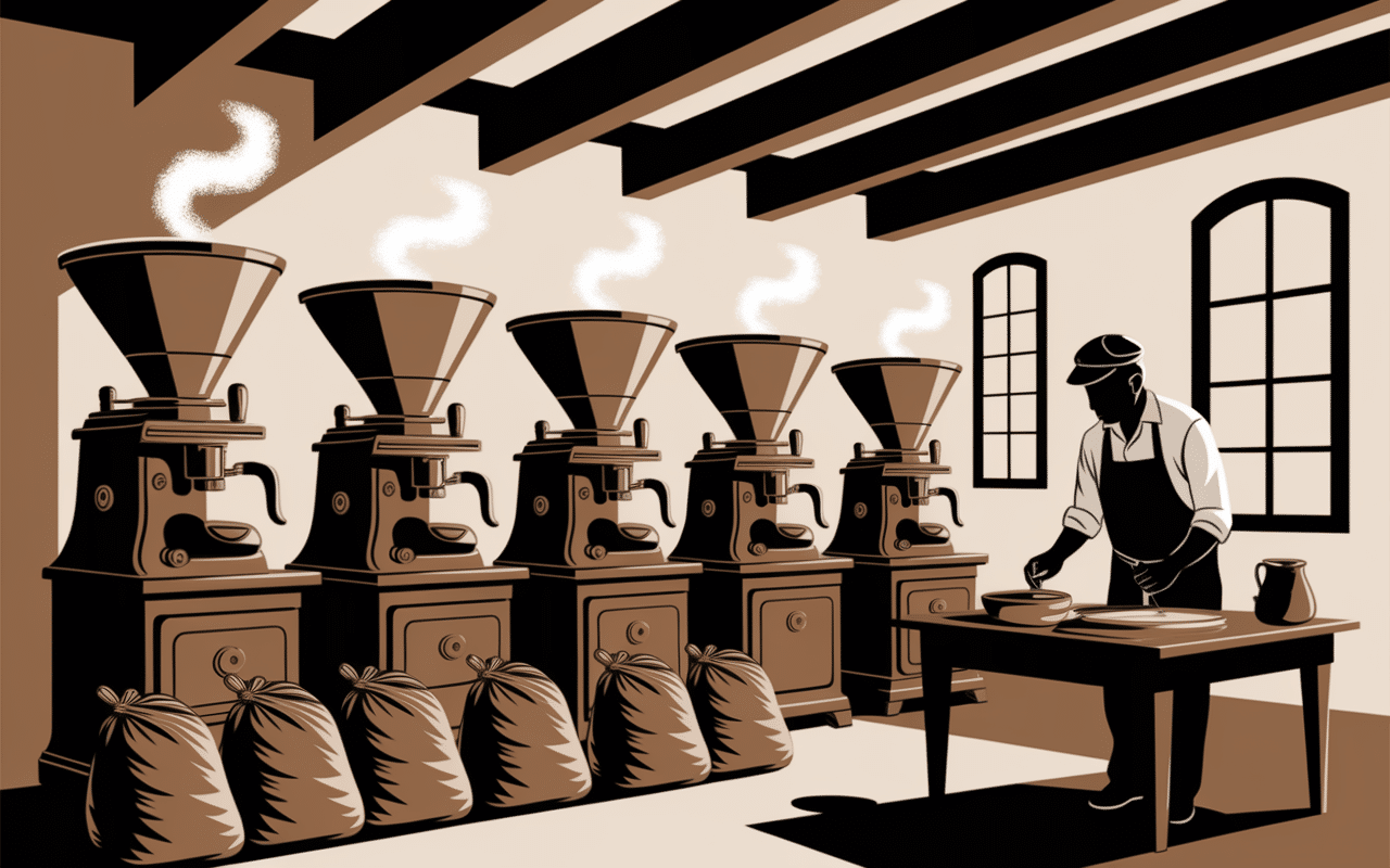 usine kimbo café torréfaction maître torréfacteur