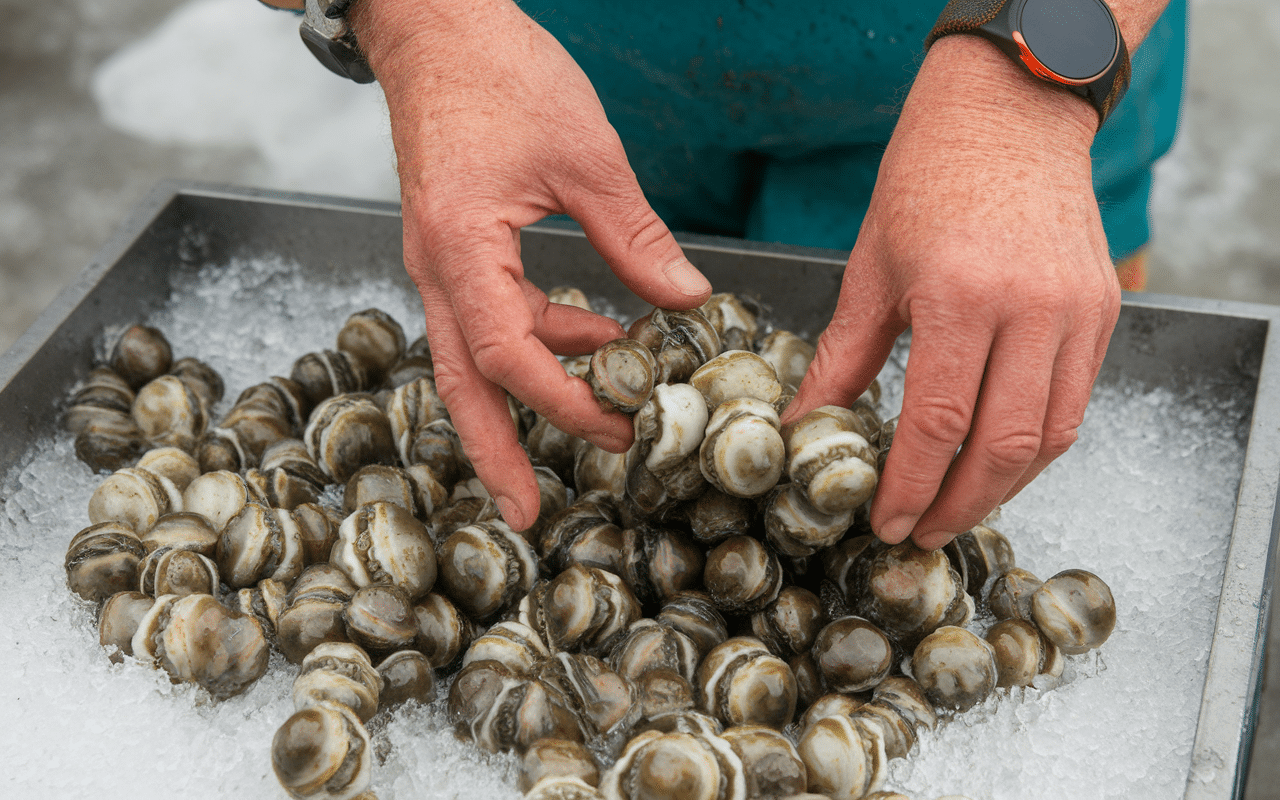 navajas a la plancha inspection fraicheur et nettoyage