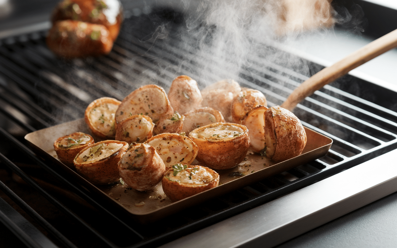 navajas a la plancha sur plancha metal grille vapeur