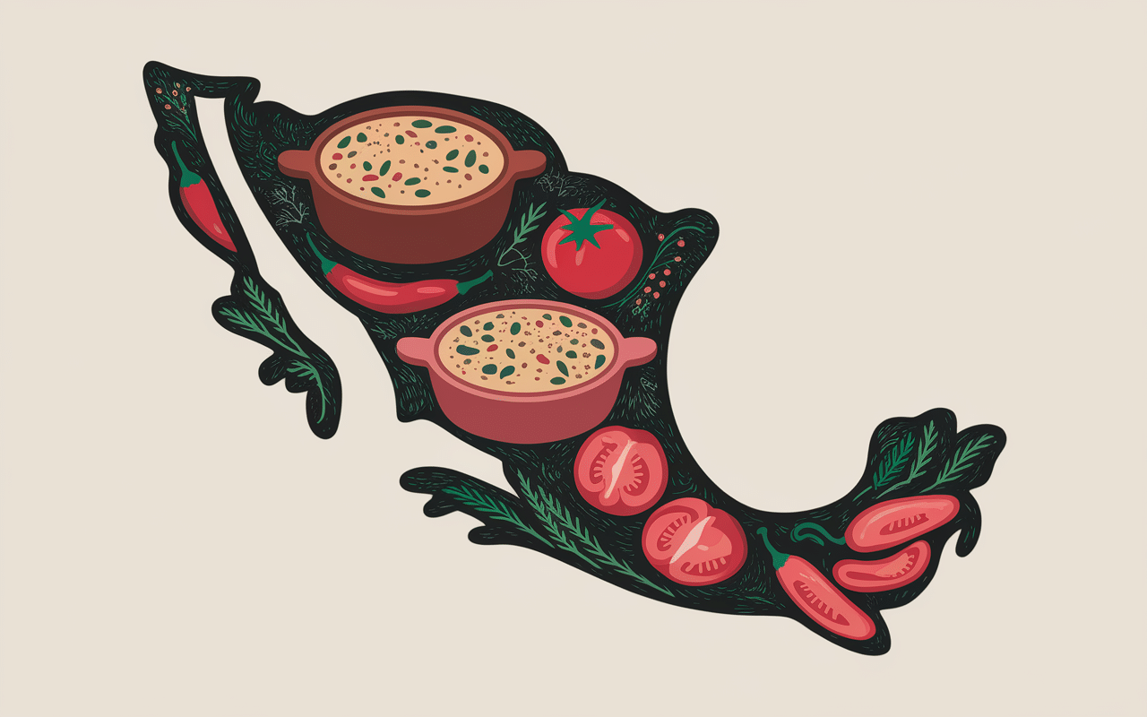 Carte Mexique cuisine poulet tinga