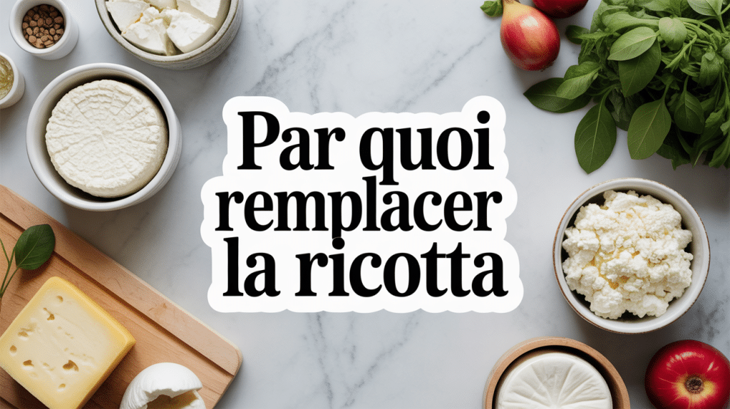 par quoi remplacer la ricotta, composition de fromages frais
