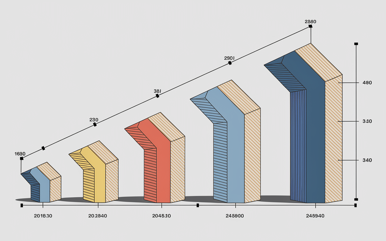 Différentes tailles plat en U illustrées
