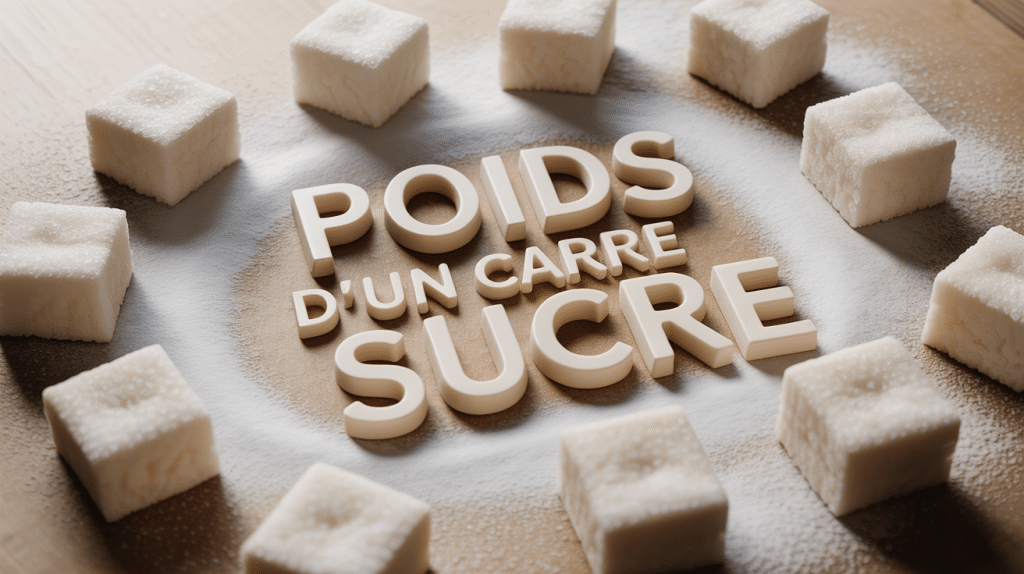 poid carre sucre balance precison