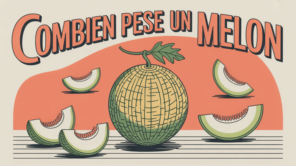 Poids melon sur balance avec titre