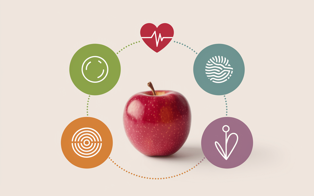 pomme au four sans sucre calorie vitamine fibre santé