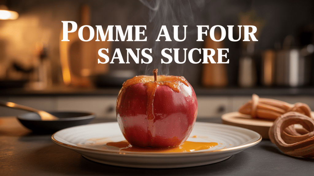 pomme au four sans sucre calorie fumante cannelle