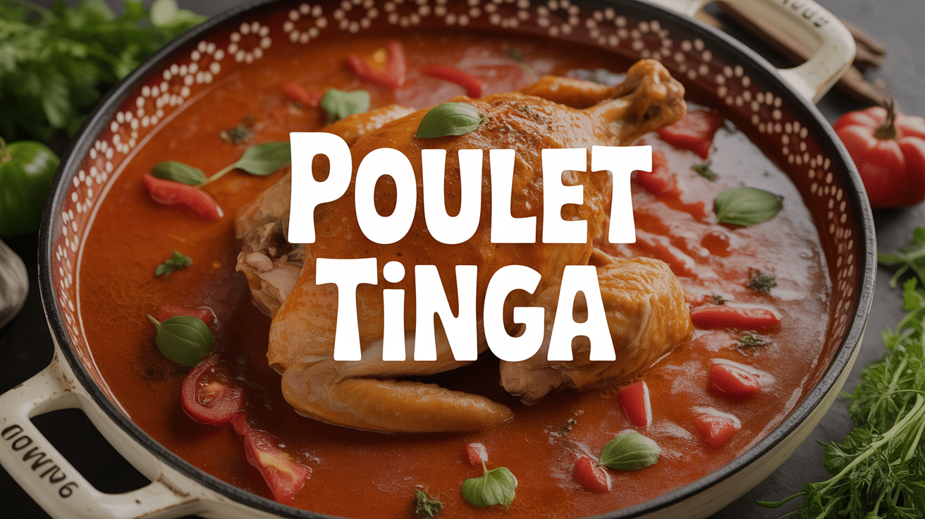 Poulet tinga effiloché sauce tomate chipotle