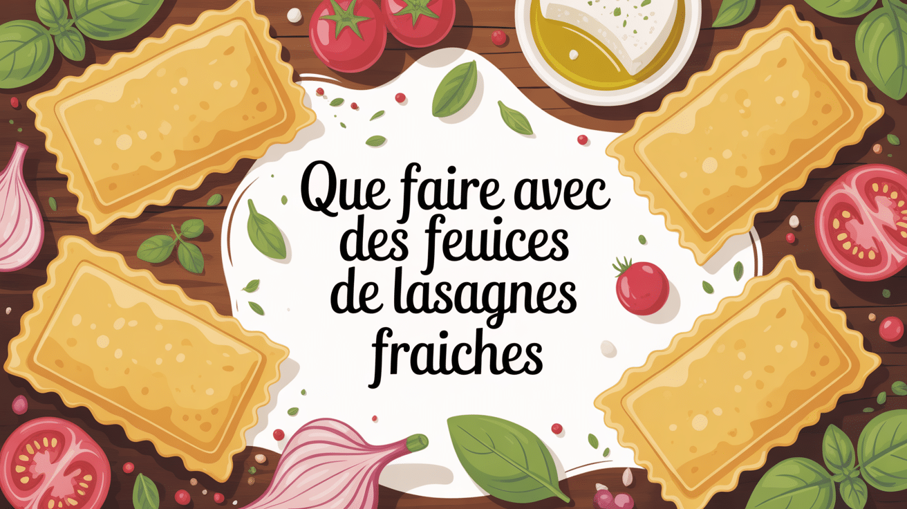 feuilles de lasagnes fraîches et ingrédients que faire avec des feuilles de lasagnes fraîches