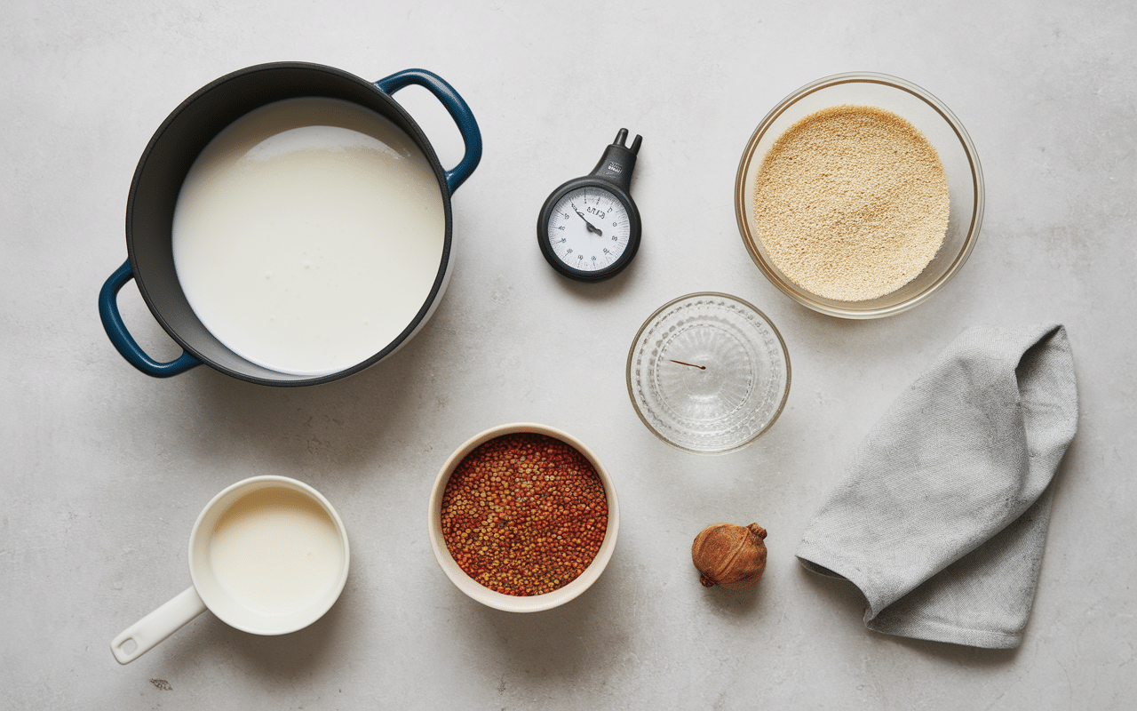 Recette lait fermenté étapes fabrication maison